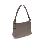 Coccinelle Gray Calf Leather Bos Taurus Shoulder Bag