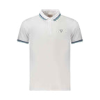 Guess Jeans White Cotton Men Polo Shirt