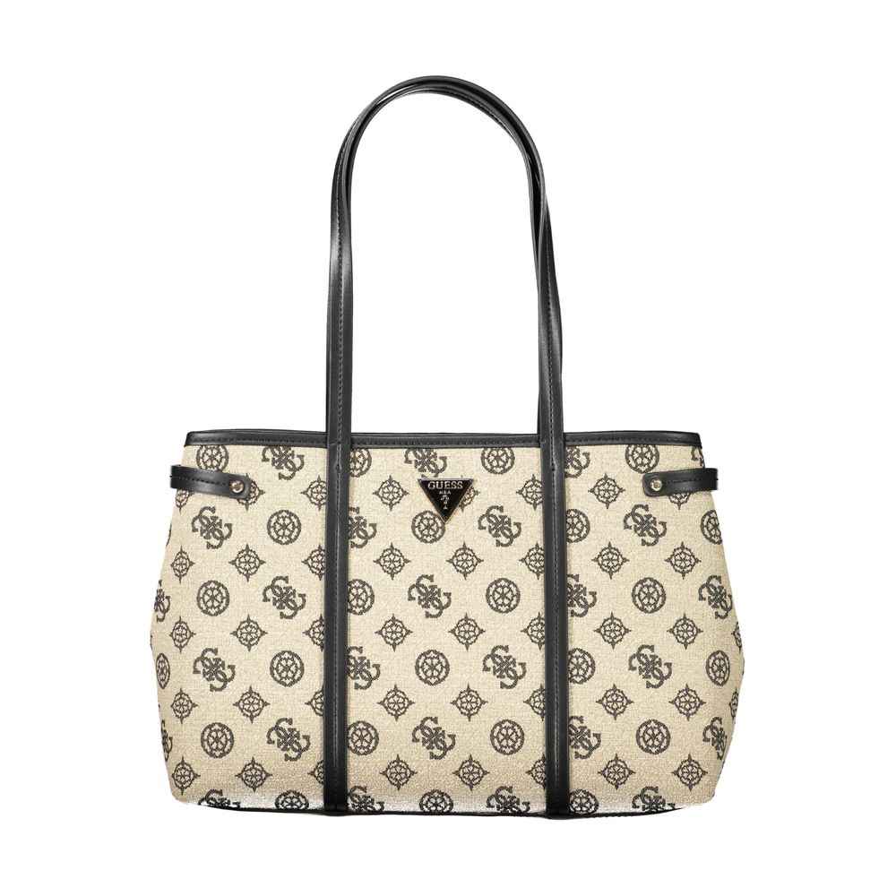 Guess Jeans Beige Cotton Women Handbag