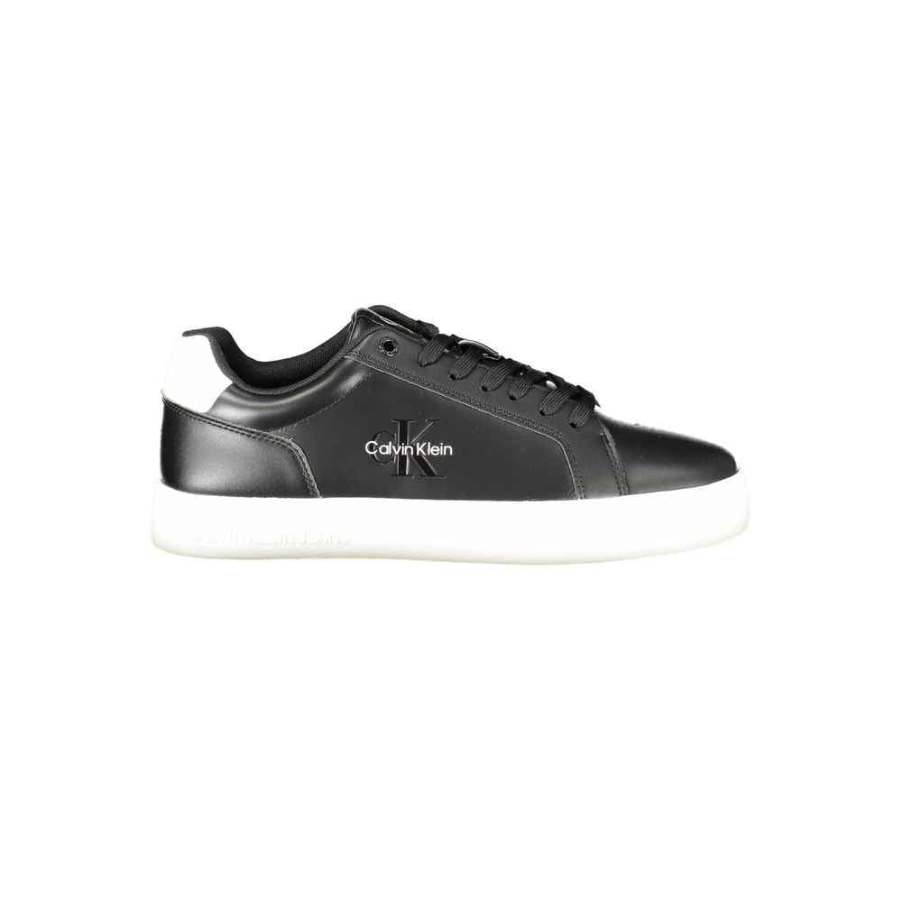 Calvin Klein Black Leather Men Sneaker