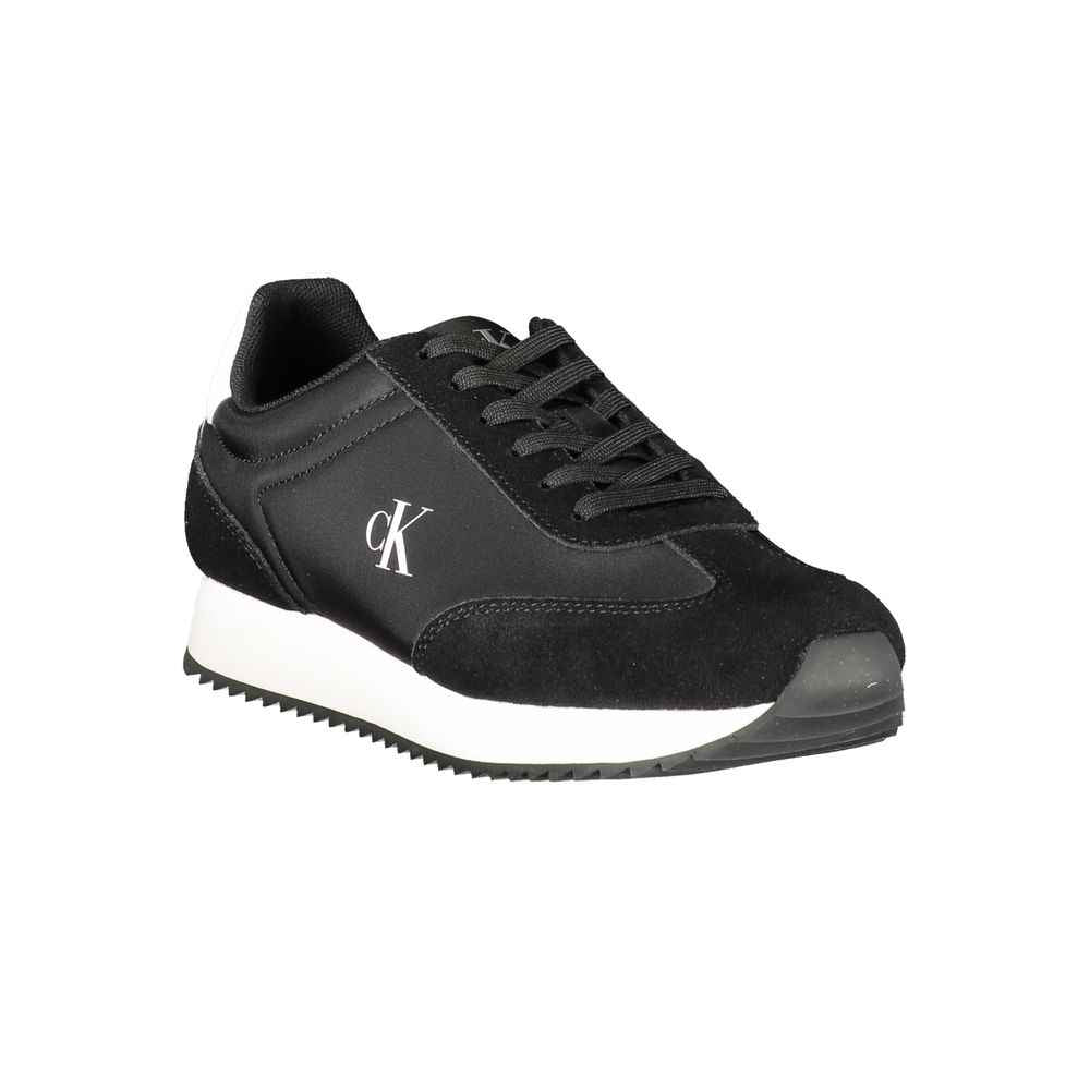 Calvin Klein Black Leather Women Sneaker