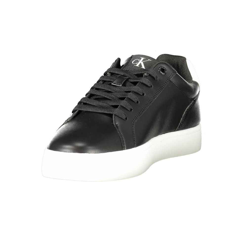 Calvin Klein Black Leather Men Sneaker
