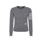 Thom Browne Gray Cotton Sweatshirt