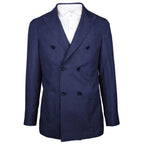 Made in Italy Blue Linen Blazer