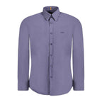 Hugo Boss Blue Cotton Men Shirt