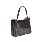 Balenciaga Rodeo Shoulder Bag in crocodile-print leather