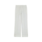 BLANCA VITA White Polyester Casual Pants