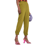 BLANCA VITA Green Elastane Cargo Pants