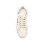 Saint Laurent White Canvas Low Top Sneakers