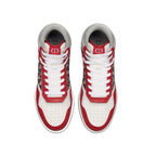 Dior Red Leather High Top Sneakers