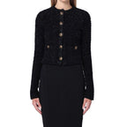 Balenciaga Crop Bouclé Cardigan
