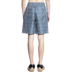 Fendi Blue Silk Shorts