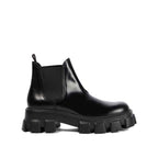 Prada Monolith Leather Ankle Boots