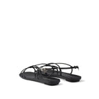 Prada Leather Flat Sandals