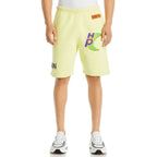 Heron Preston Yellow Cotton Bermuda Shorts