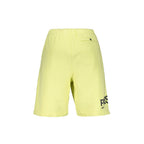 Heron Preston Yellow Cotton Bermuda Shorts