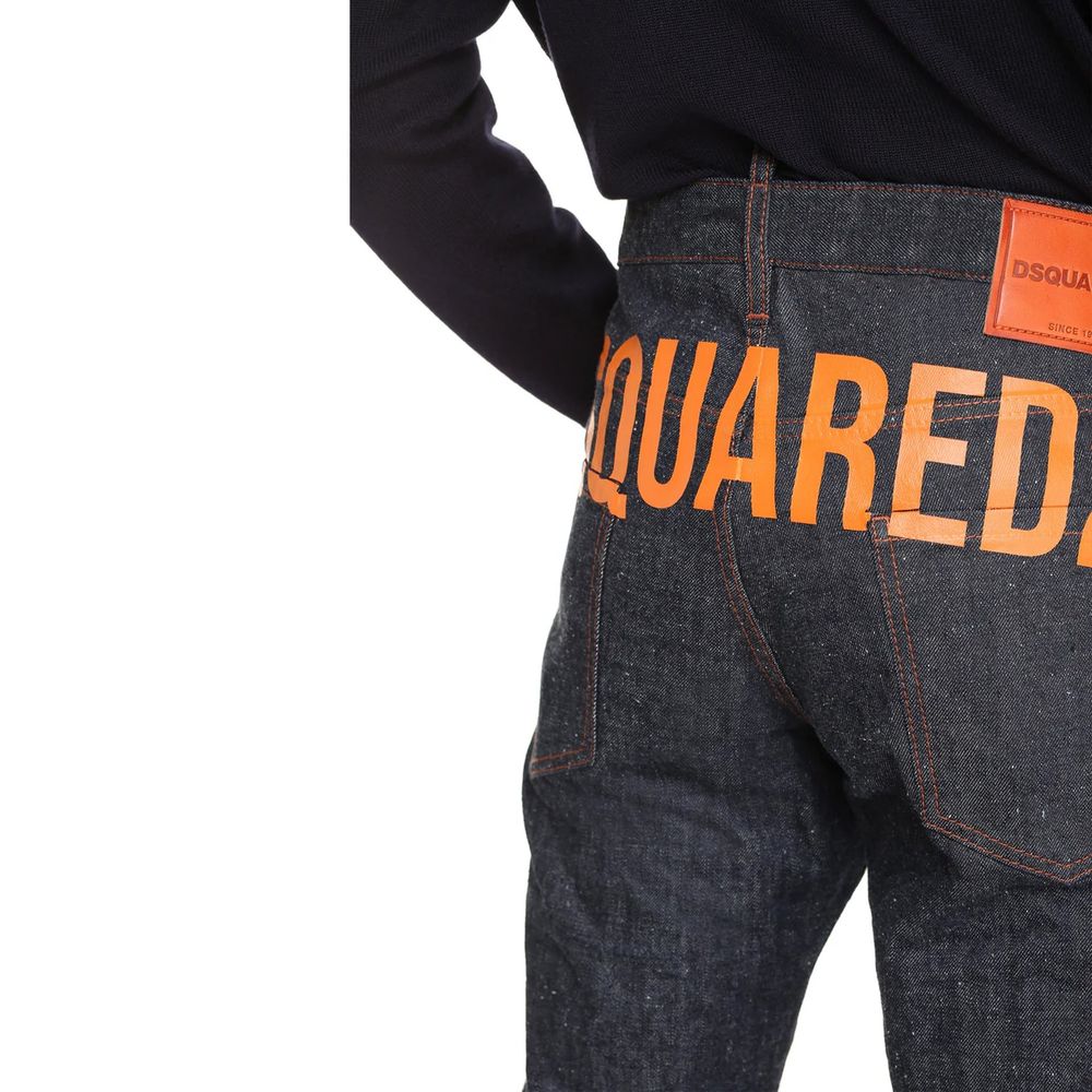 Dsquared² Blue Cotton Relaxed Fit Jeans