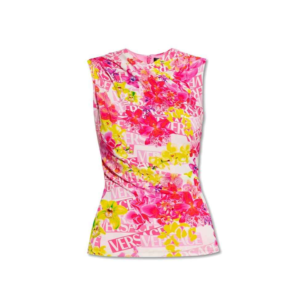 Versace Sleeveless Printed Top