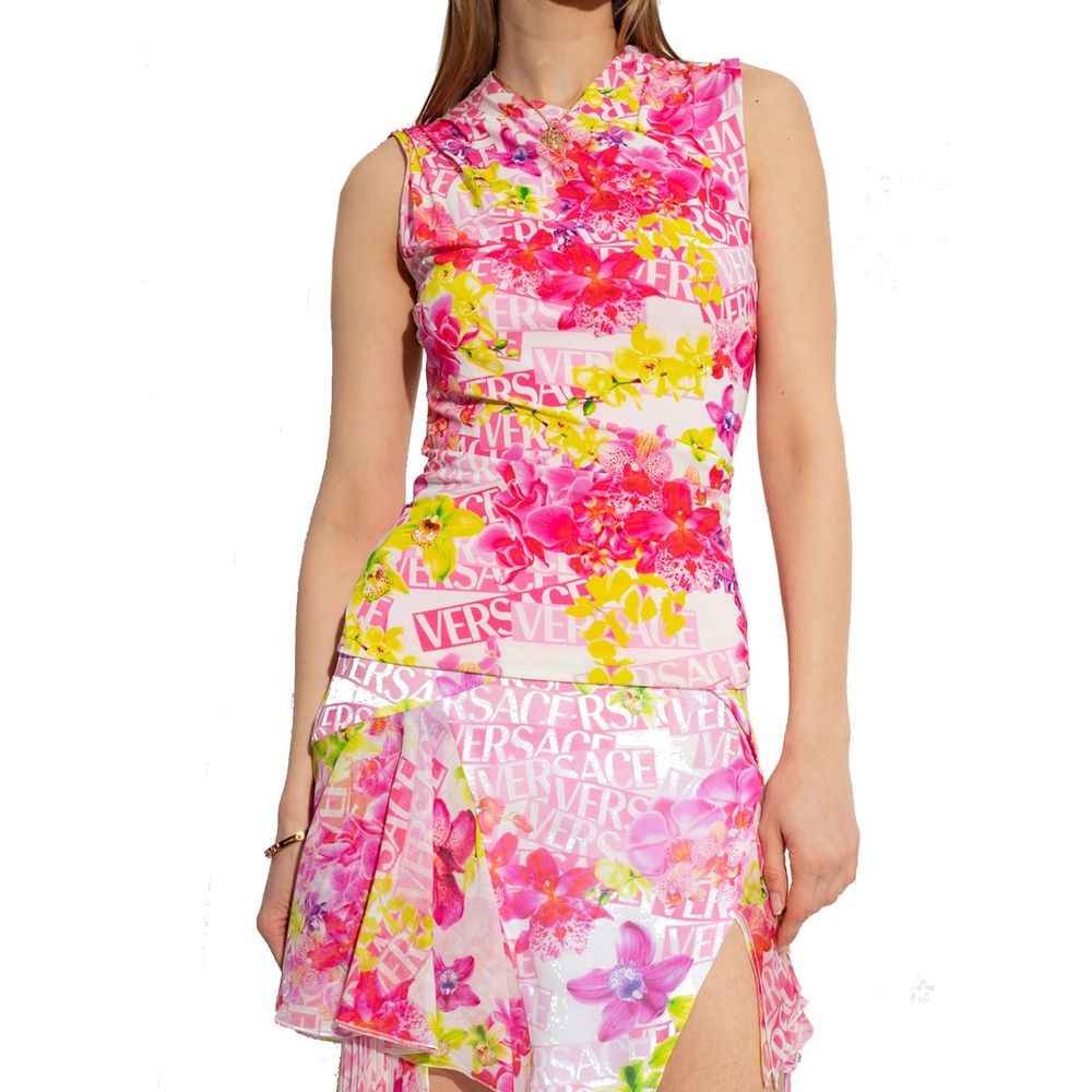 Versace Sleeveless Printed Top