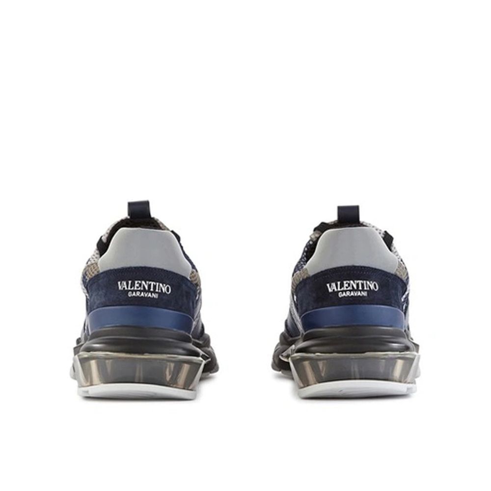 Valentino Garavani Blue Fabric Athletic Sneakers