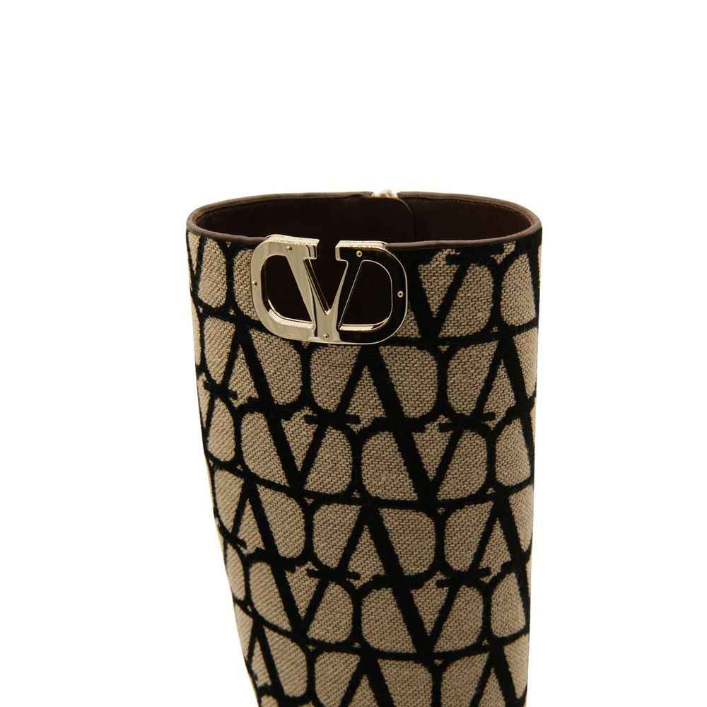 Valentino Garavani Canvas Logo Boots