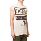 Jil Sander Slogan Print Vest Pullover