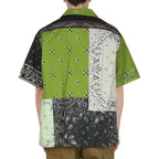 Kenzo Green Cotton Pattern Shirt