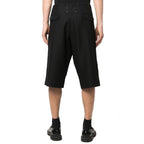Maison Margiela Black Linen Bermuda Shorts