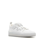 Moncler White Calfskin Low Top Sneakers
