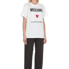 Moschino Couture White Cotton T-Shirt