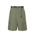 Off-White Green Polyamide Cargo Shorts