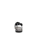 Saint Laurent Black Calfskin Flat Sandals