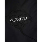 Valentino Black Nylon Bermuda Shorts