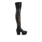 Prada Black Calfskin Over The Knee