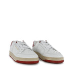 Saint Laurent White Calfskin Low Top Sneakers