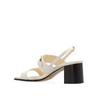 Salvatore Ferragamo White Calfskin Strap-On Sandals