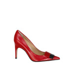 Sergio Rossi Red Calfskin High Heel Pumps