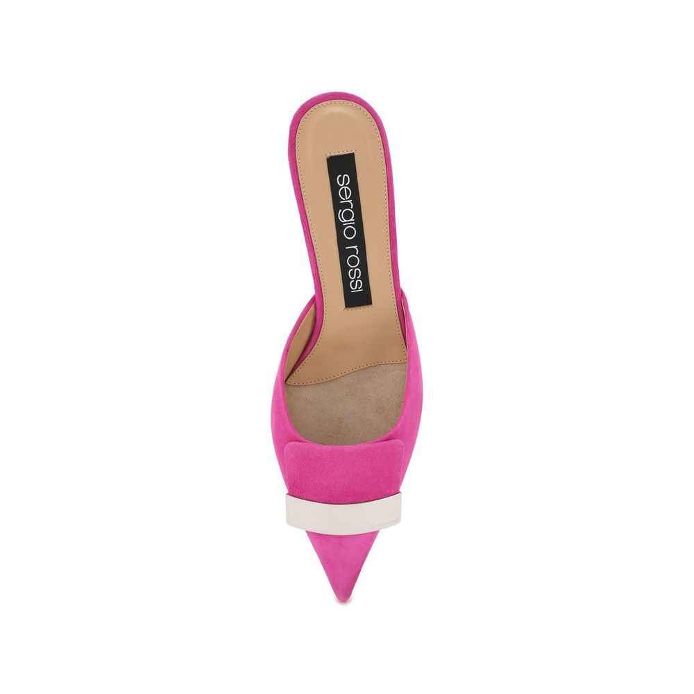 Sergio Rossi Leather Mules