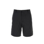 Valentino Black Nylon Bermuda Shorts
