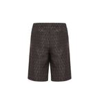 Valentino Brown Silk Shorts