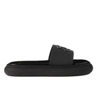 Moncler Black Rubber Slides