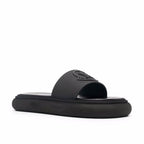 Moncler Black Rubber Slides