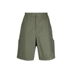 Ambush Green Cotton Bermuda Shorts