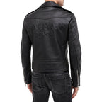 Balmain Black Leather Biker Jacket