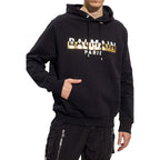 Balmain Black Cotton Sweatshirt