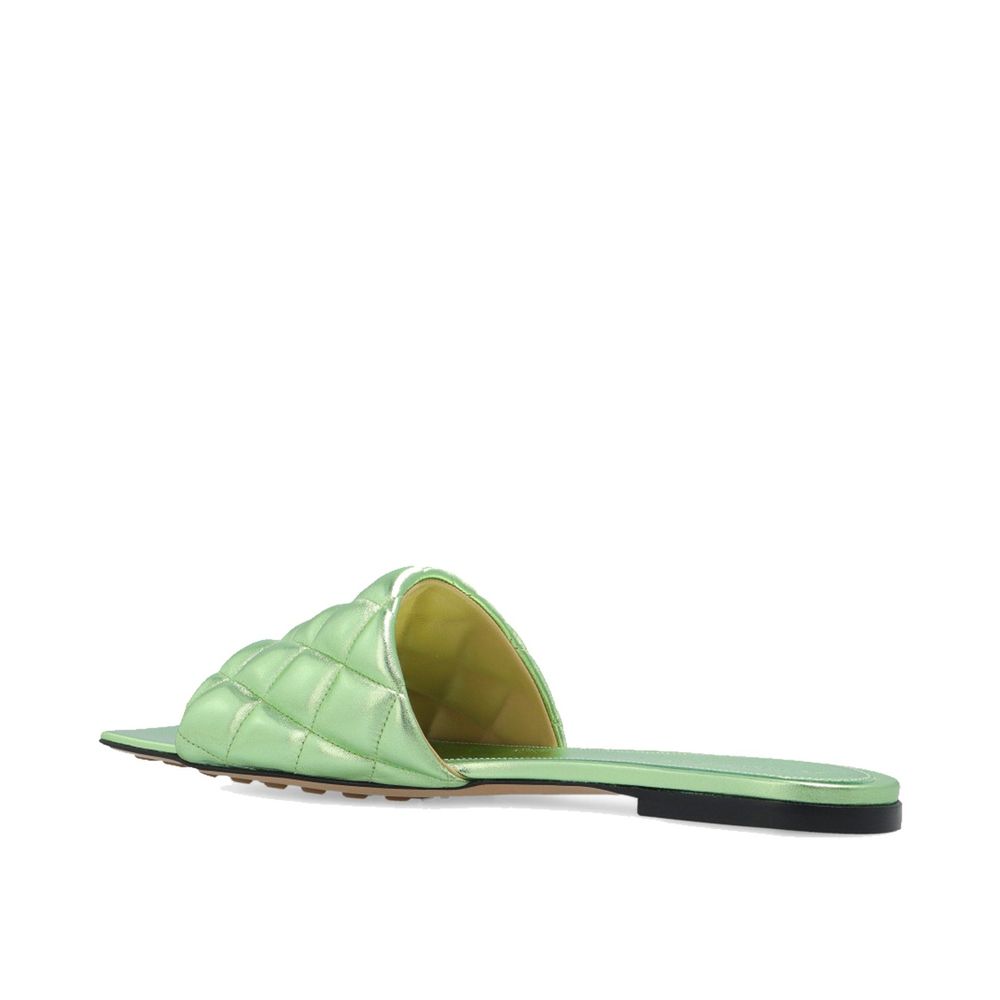 Bottega Veneta Green Calfskin Sandals