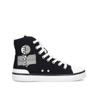 Isabel Marant Black Canvas High Top Sneakers