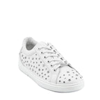 Jimmy Choo White Calfskin Low Top Sneakers