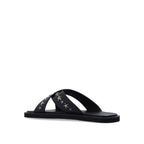 Jimmy Choo Black Calfskin Sandals