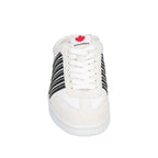Dsquared² White Calfskin Low Top Sneakers